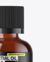 Amber Glass Essential Oil Bottle Mockup