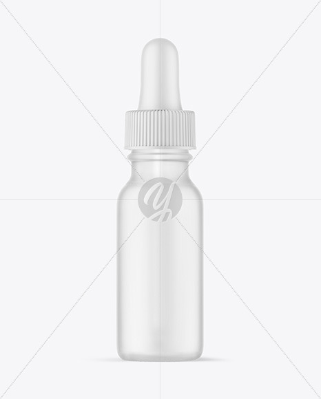 Frosted Glass Dropper Bottle Mockup