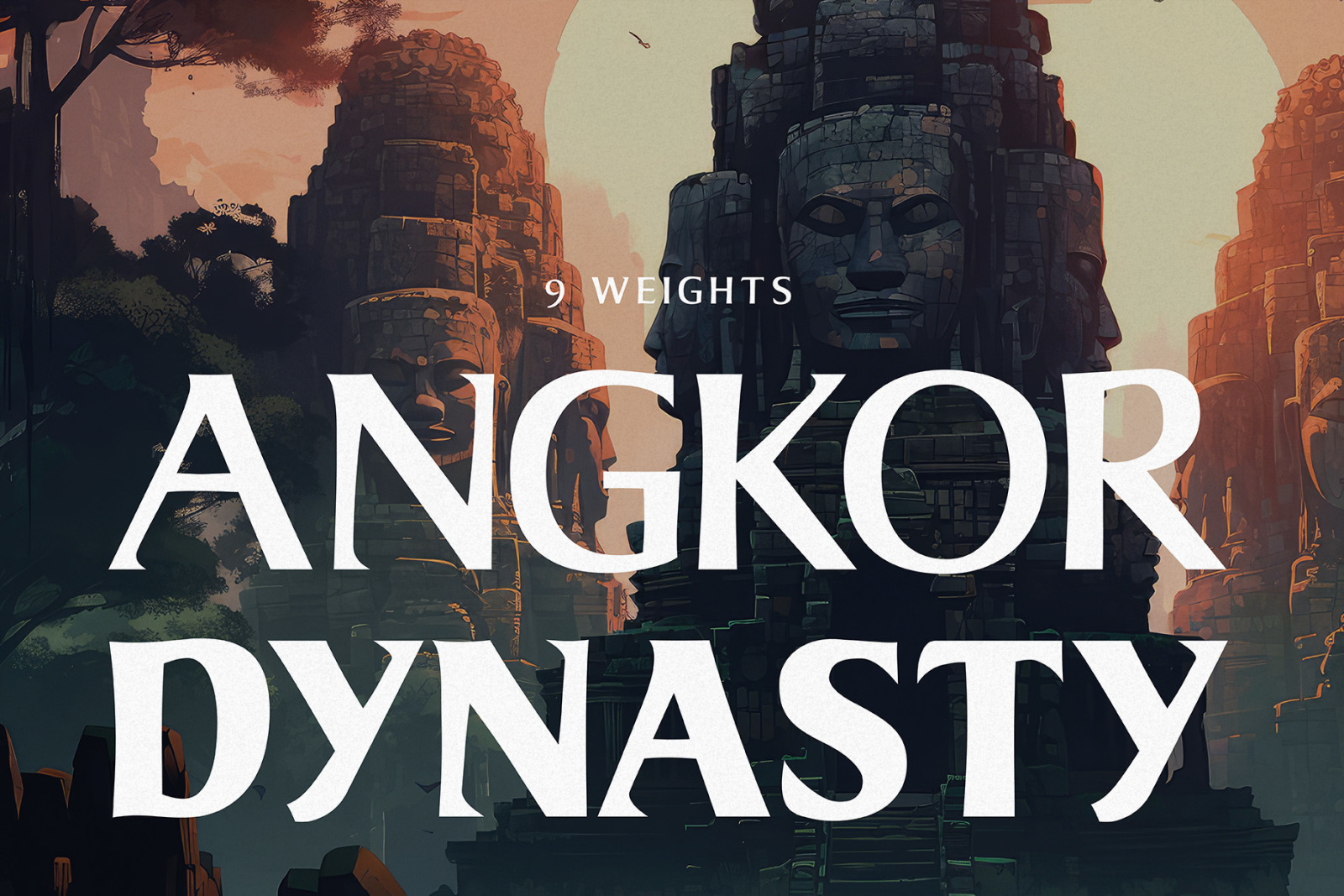 Angkor Dynasty - Asian Inspired Font Angkor Dynasty - Asian Inspired Font