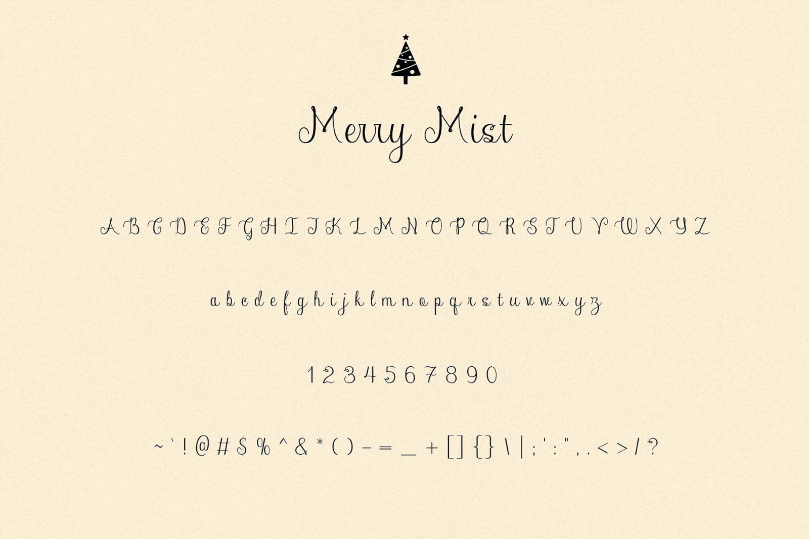 Merry Mist - Holiday Script Typeface Merry Mist - Holiday Script Typeface