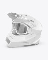 Motocross Helmet Mockup - Half Side View