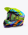 Motocross Helmet Mockup - Half Side View