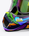 Motocross Helmet Mockup - Half Side View