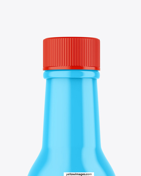 Glossy Sauce Bottle Mockup