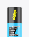 Glossy Paper Tube Mockup