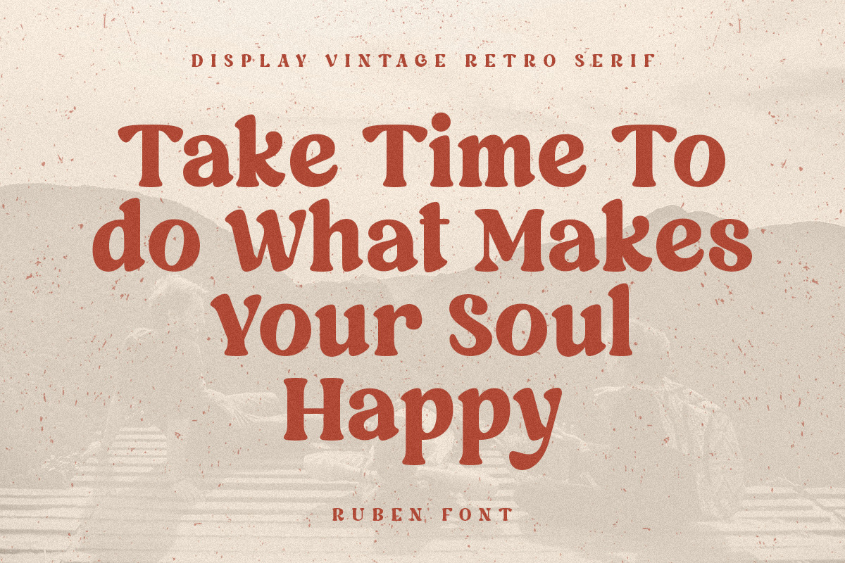 Ruben - Display Vintage Retro Serif Ruben - Display Vintage Retro Serif