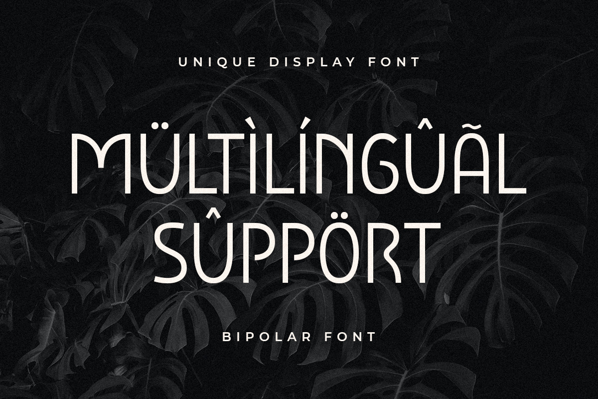 Bipolar - Unique Display Font Bipolar - Unique Display Font