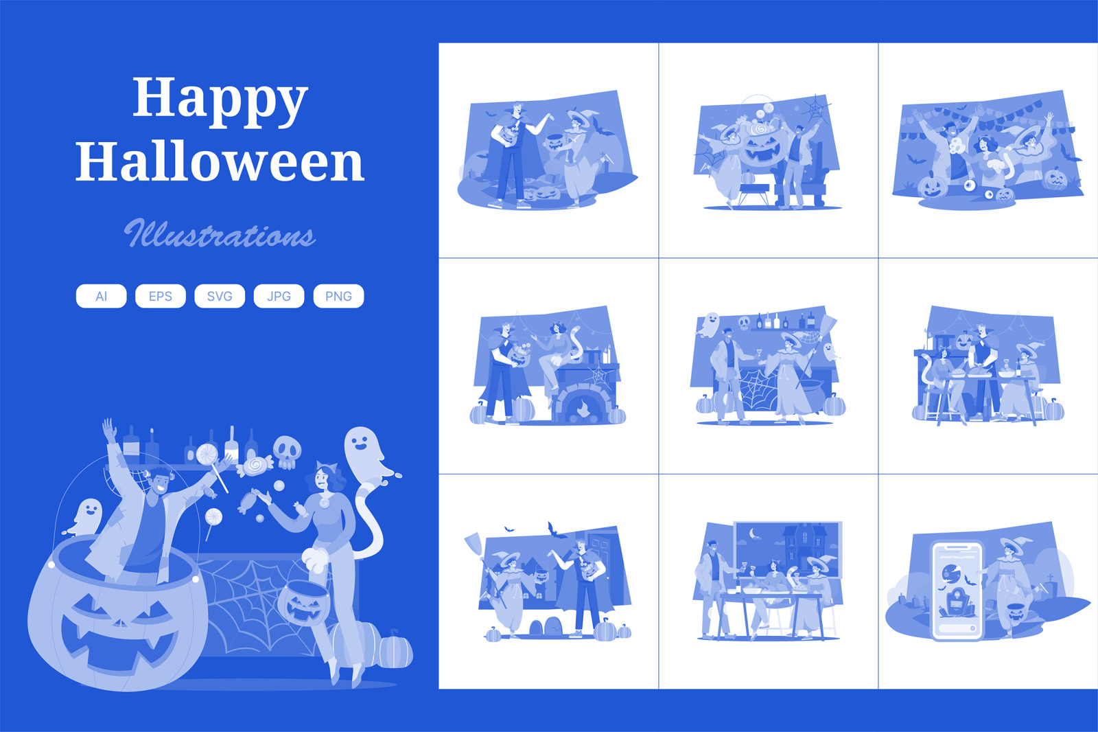 M538_ Halloween Illustration Pack