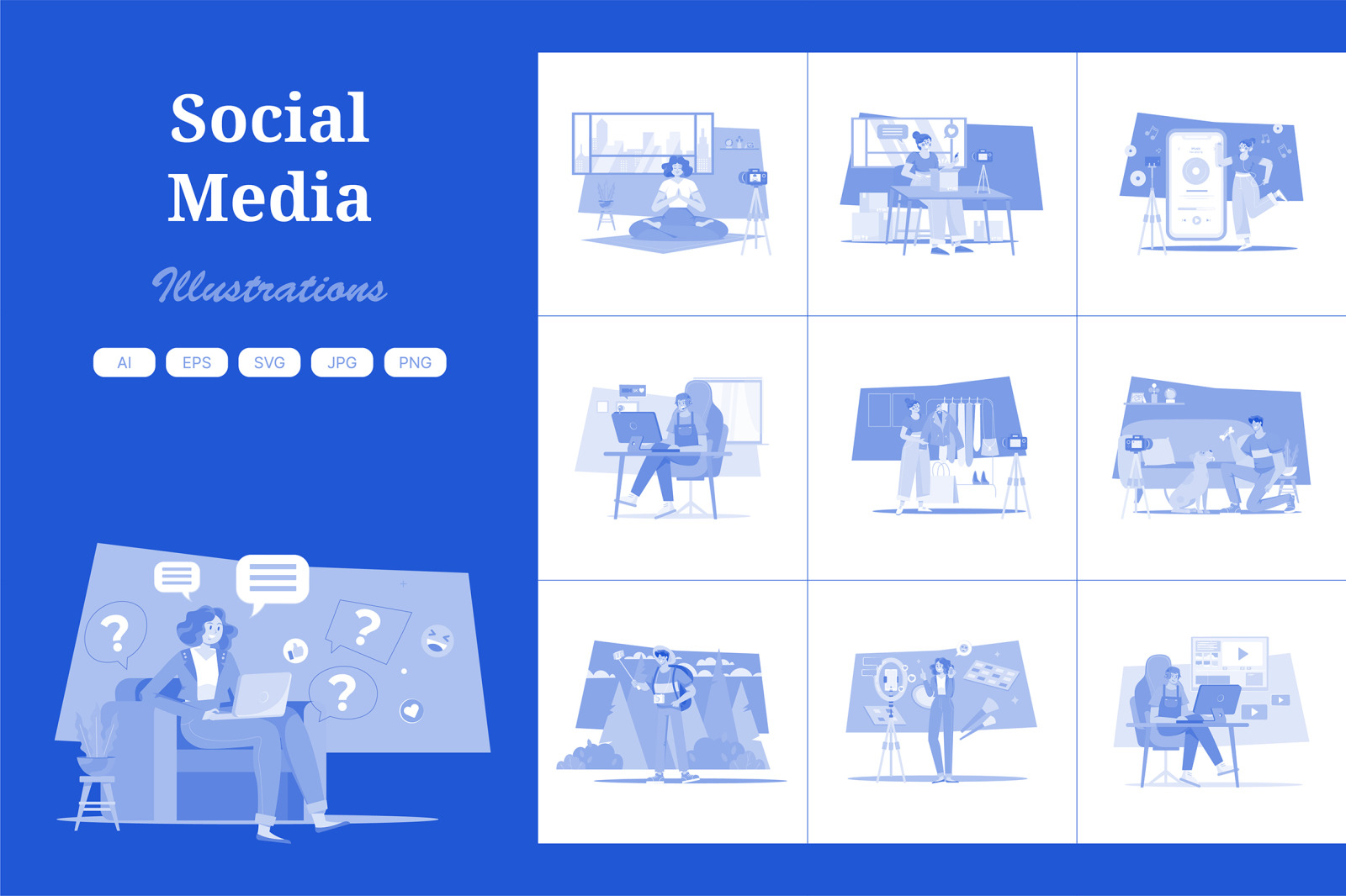 M537_Social Media Illustration Pack M537_Social Media Illustration Pack