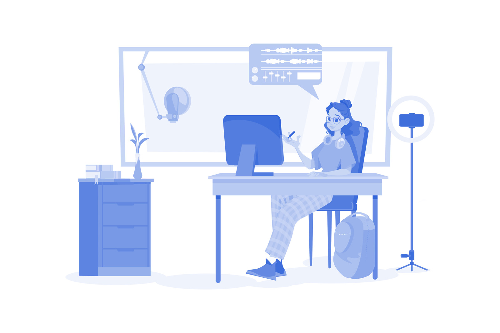 M536_Live Stream & Podcast Illustration Pack M536_Live Stream & Podcast Illustration Pack