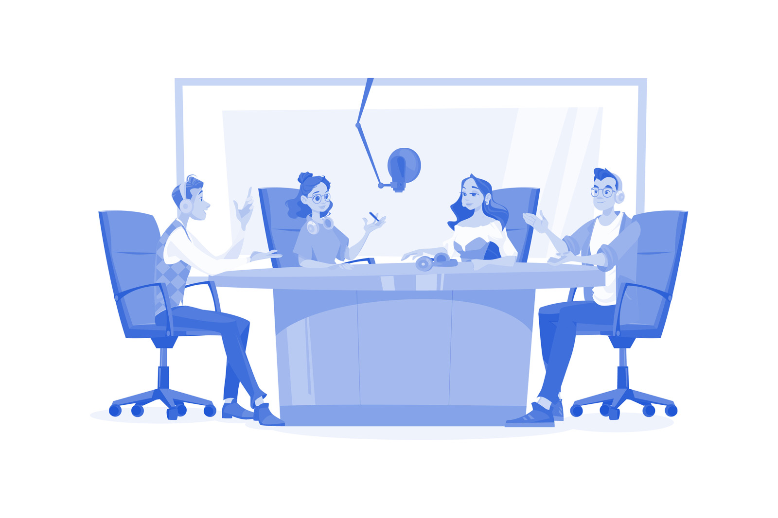 M536_Live Stream & Podcast Illustration Pack M536_Live Stream & Podcast Illustration Pack