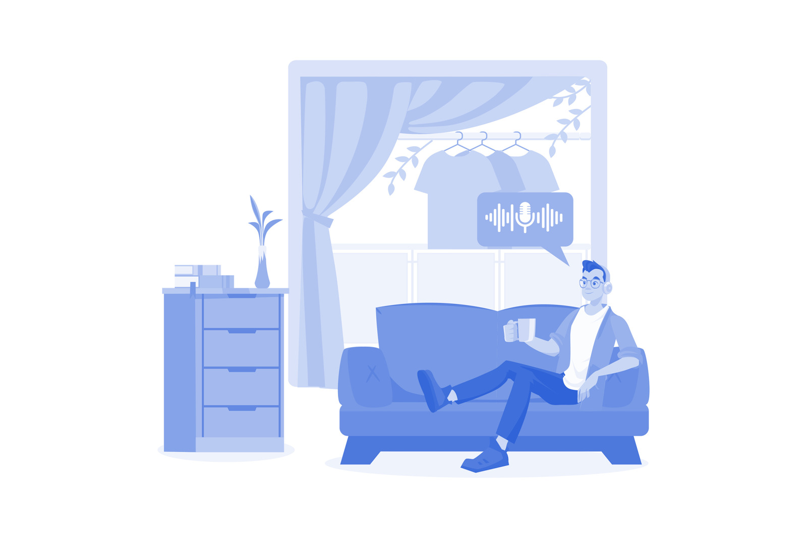 M536_Live Stream & Podcast Illustration Pack M536_Live Stream & Podcast Illustration Pack