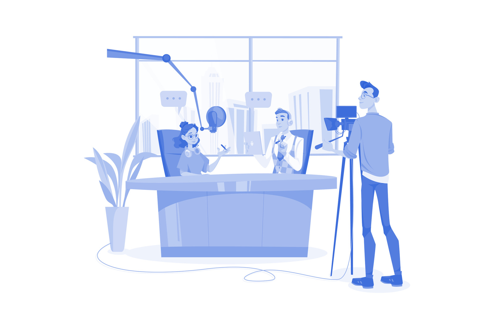 M536_Live Stream & Podcast Illustration Pack M536_Live Stream & Podcast Illustration Pack