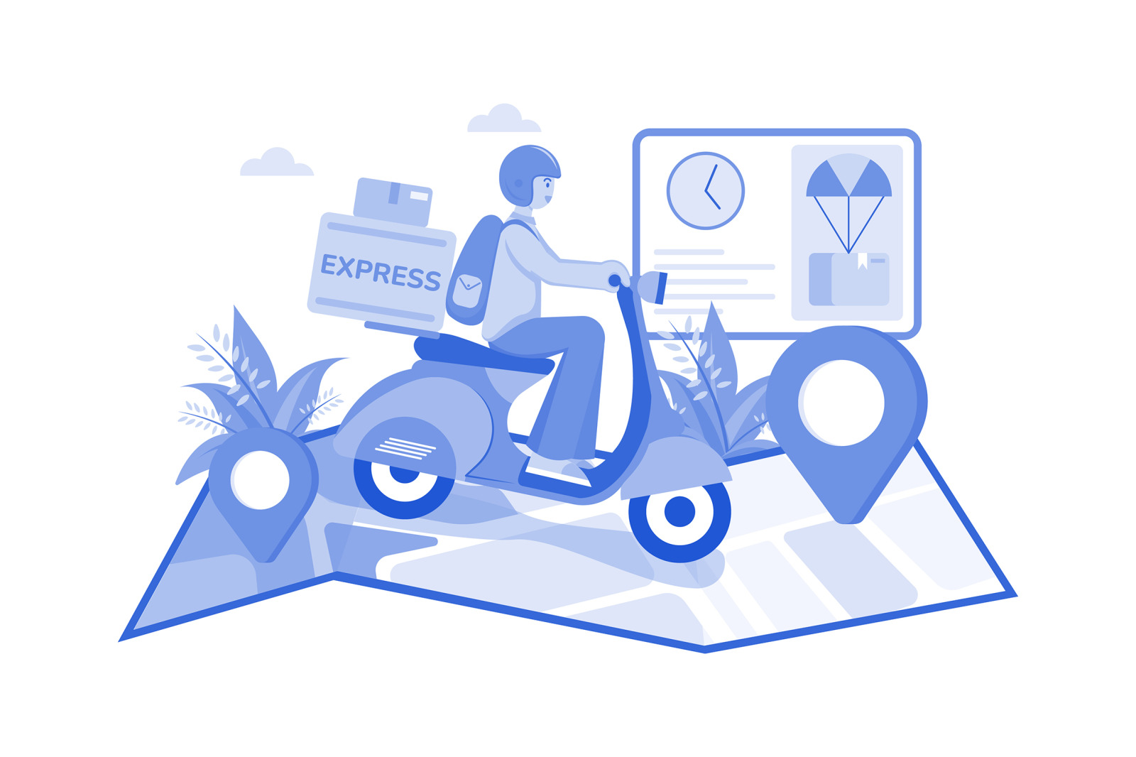 M535_Shopping Online Illustration Pack M535_Shopping Online Illustration Pack
