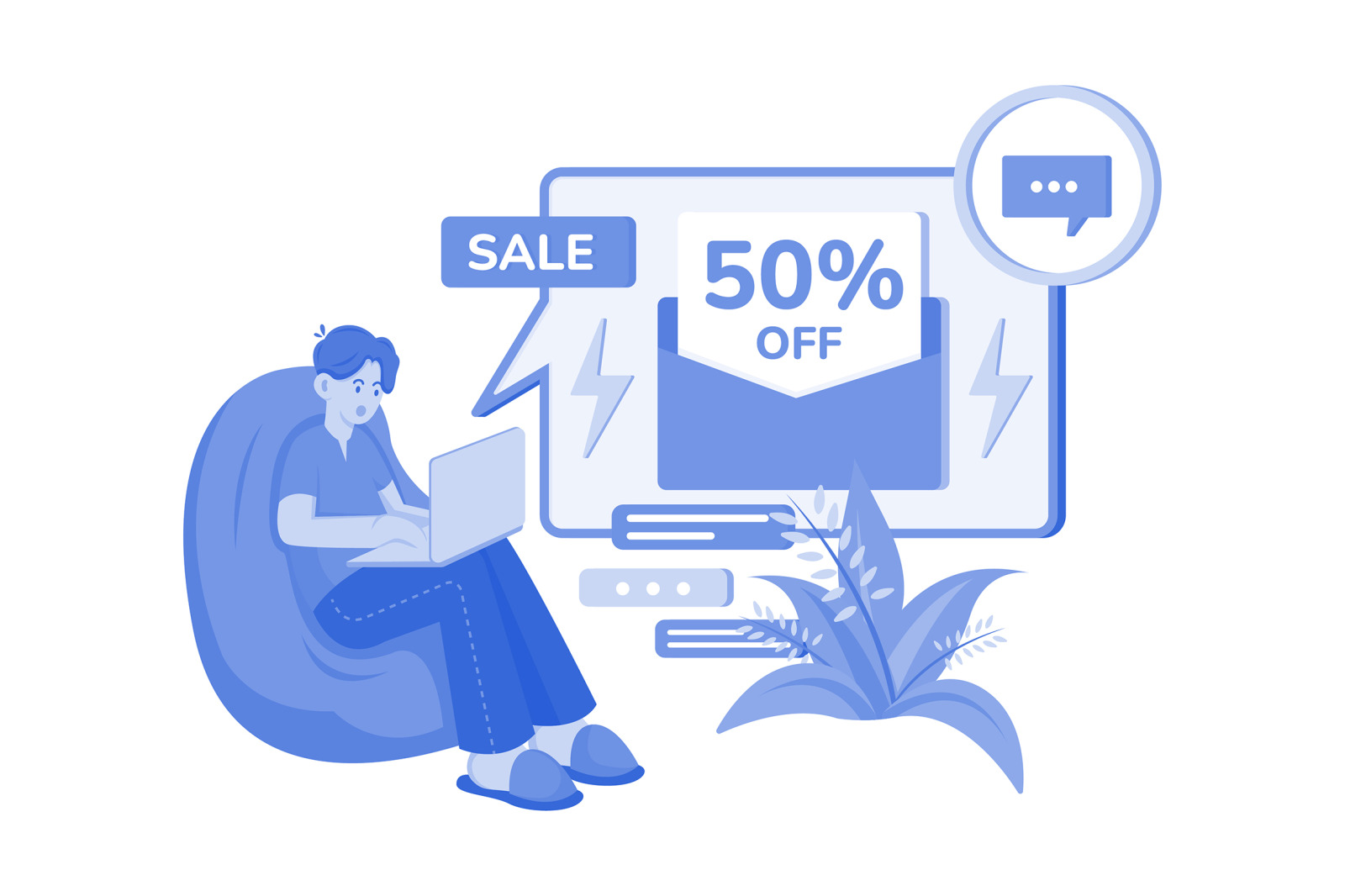 M535_Shopping Online Illustration Pack M535_Shopping Online Illustration Pack