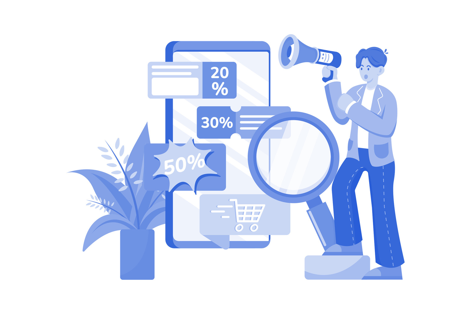 M535_Shopping Online Illustration Pack M535_Shopping Online Illustration Pack