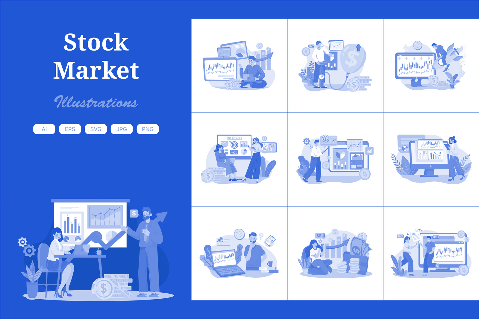 M533_Stock Market Illustration Pack M533_Stock Market Illustration Pack