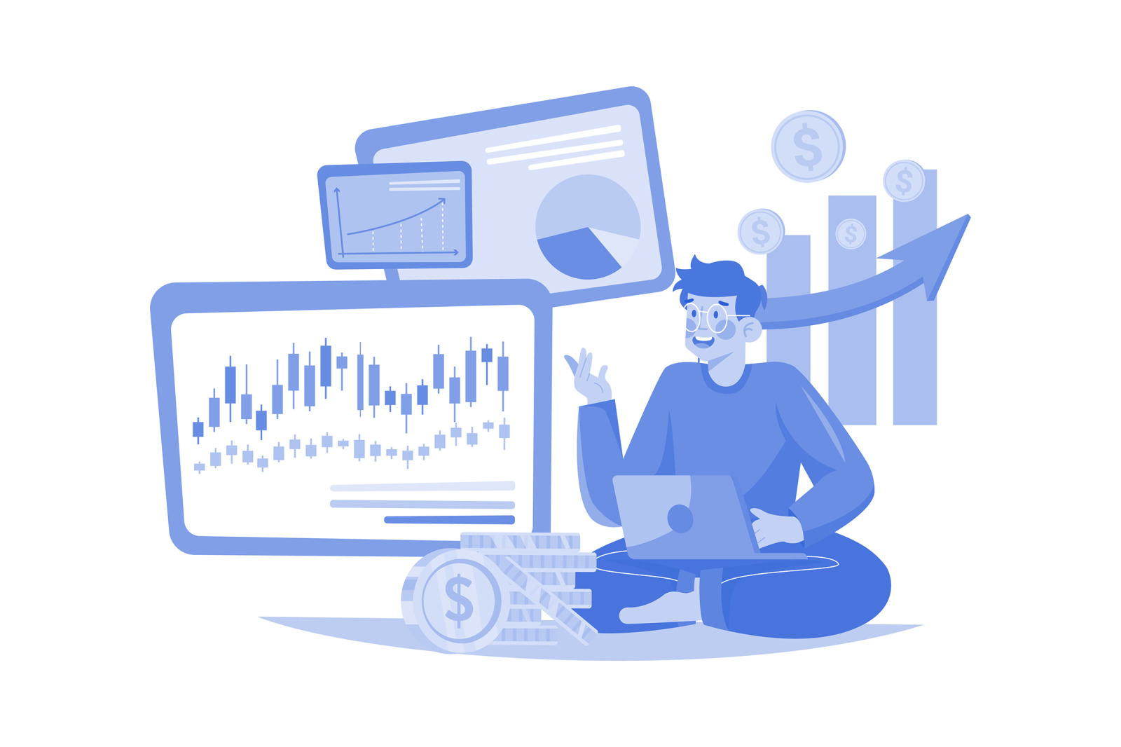 M533_Stock Market Illustration Pack