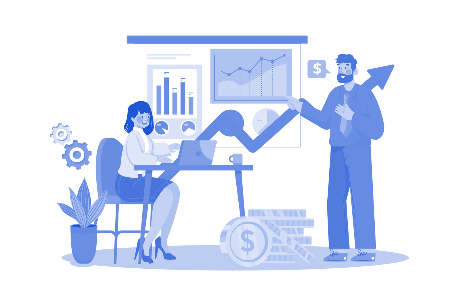 M533_Stock Market Illustration Pack M533_Stock Market Illustration Pack