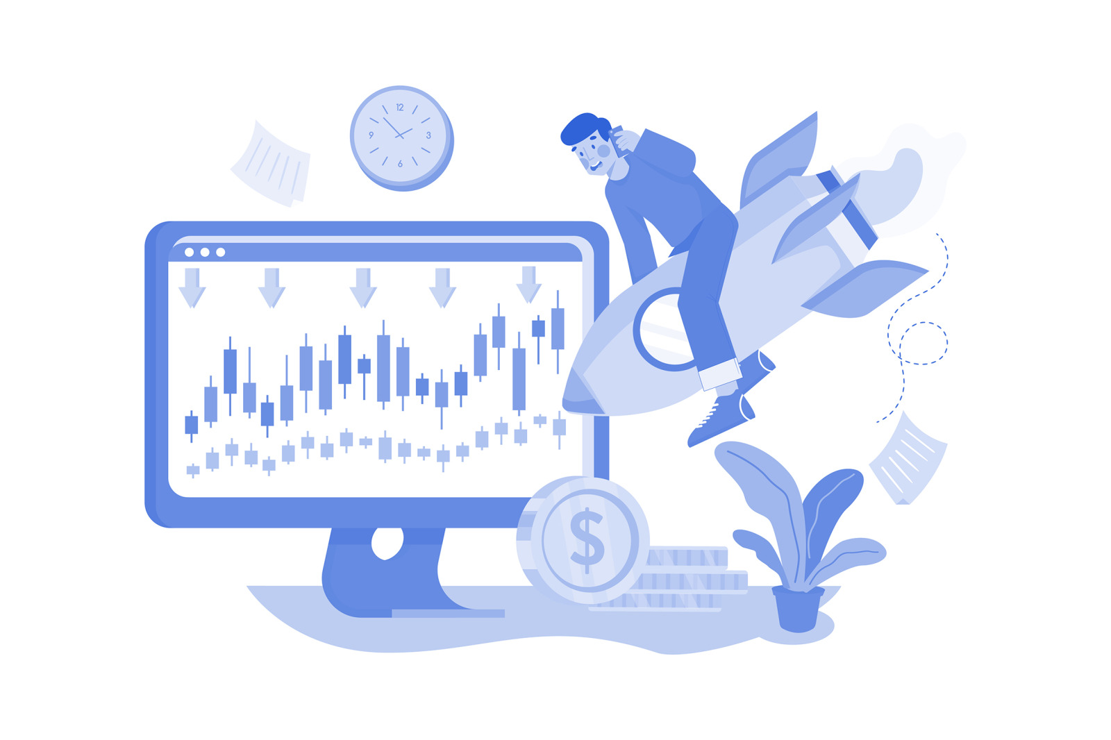 M533_Stock Market Illustration Pack