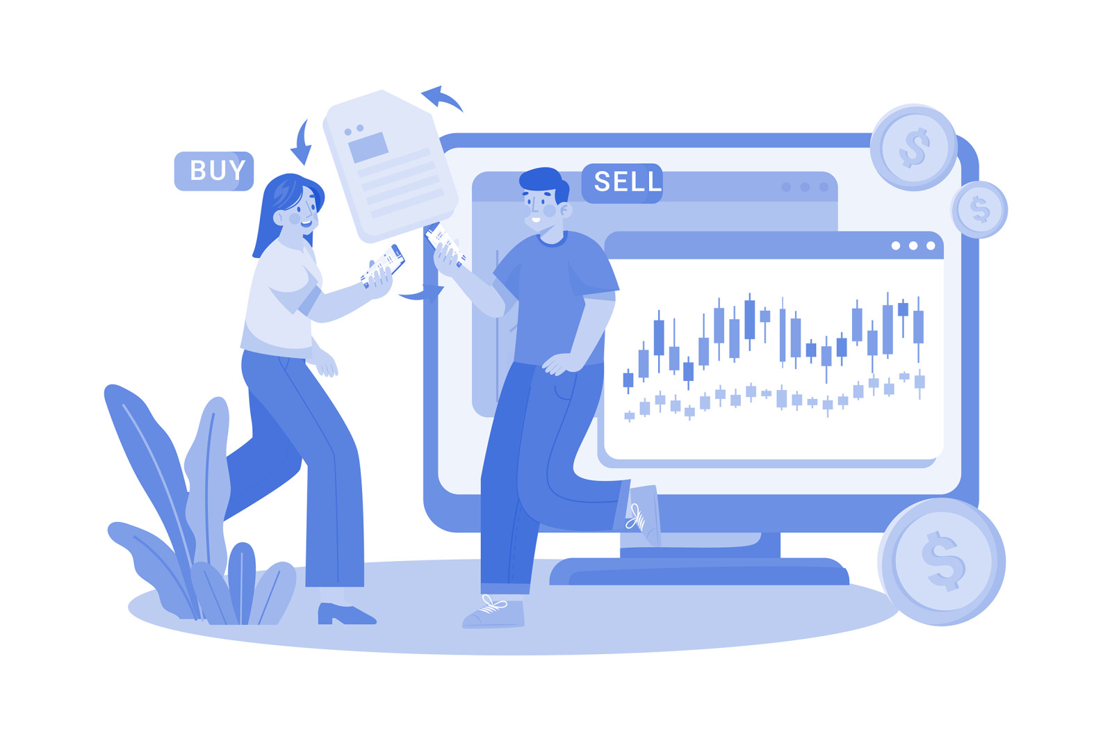 M533_Stock Market Illustration Pack M533_Stock Market Illustration Pack