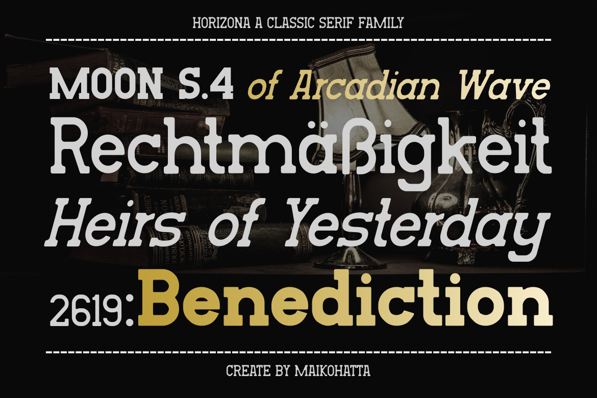 Horizona - Classic Serif Family Horizona - Classic Serif Family