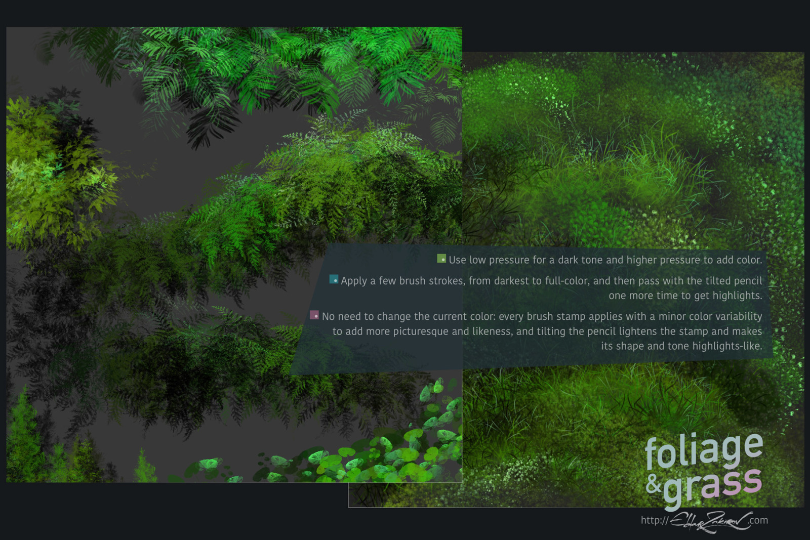 Foliage & Grass: 60 Foliage, Grass and Moss brushes for Procreate Foliage & Grass: 60 Foliage, Grass and Moss brushes for Procreate