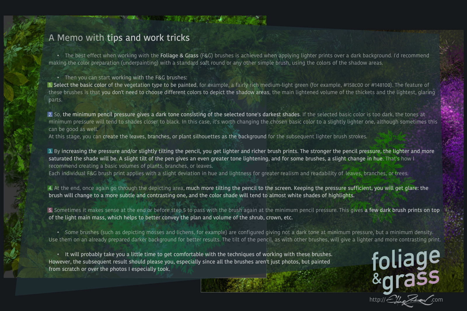 Foliage & Grass: 60 Foliage, Grass and Moss brushes for Procreate Foliage & Grass: 60 Foliage, Grass and Moss brushes for Procreate