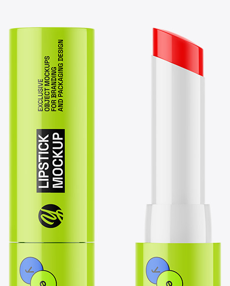 Glossy Lipstick Mockup