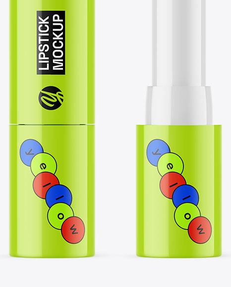 Glossy Lipstick Mockup