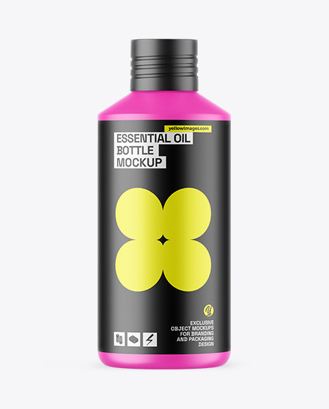 Matte Essential Oil Bottle Mockup - Bottle+Mockup+Oil