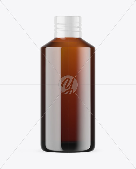 Amber Glass Essential Oil Bottle Mockup