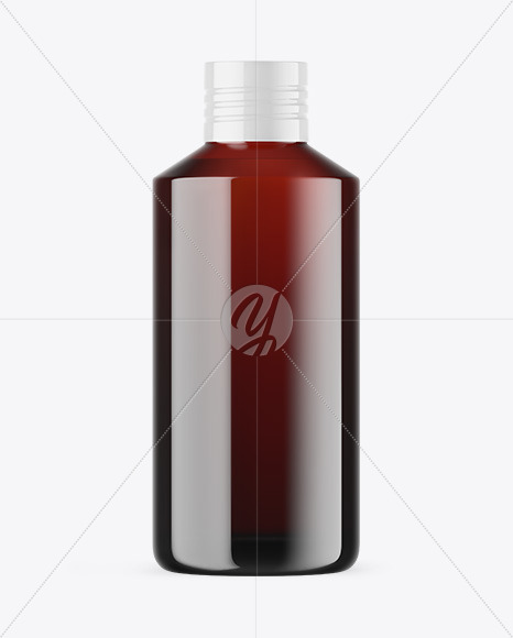 Dark Amber Glass Essential Oil Bottle Mockup