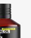 Dark Amber Glass Essential Oil Bottle Mockup