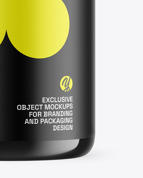 Dark Amber Glass Essential Oil Bottle Mockup
