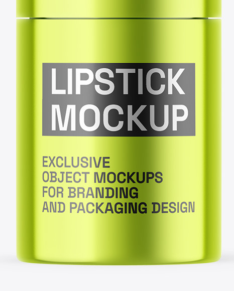 Metallic Lipstick Mockup