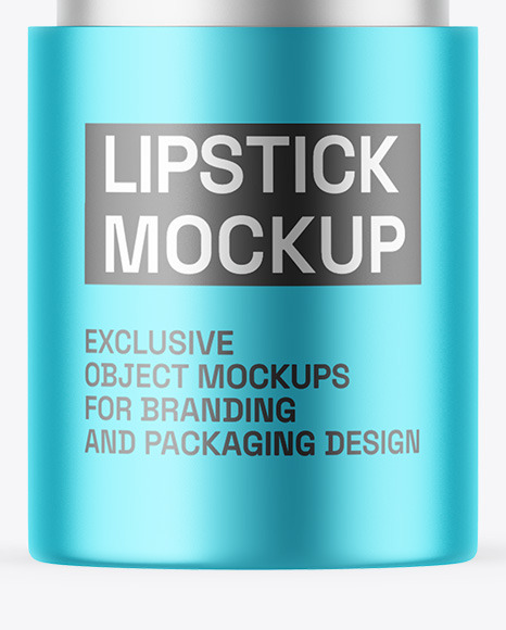 Matte Metallic Lipstick Mockup