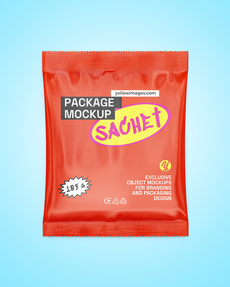 Matte Sachet Mockup