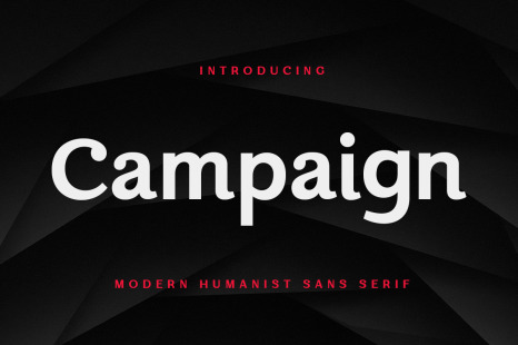 Campaign - Modern Humanist Sans Serif - Humanist