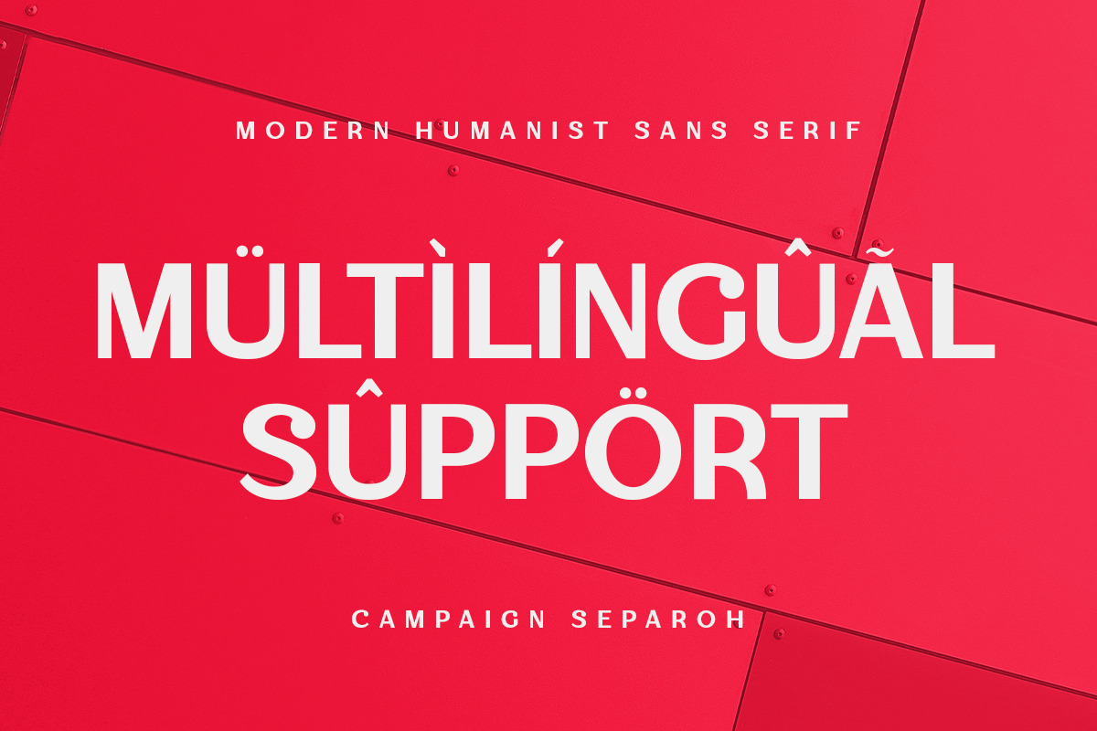 Campaign - Modern Humanist Sans Serif