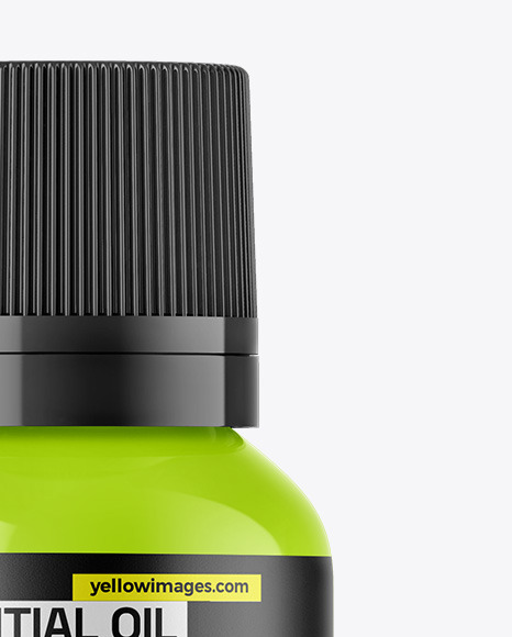 Glossy Essential Oil Bottle Mockup