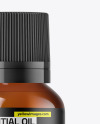 Amber Glass Essential Oil Bottle Mockup