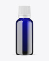 Blue Glass Essential Oil Bottle Mockup