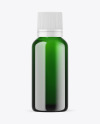 Green Glass Essential Oil Bottle Mockup