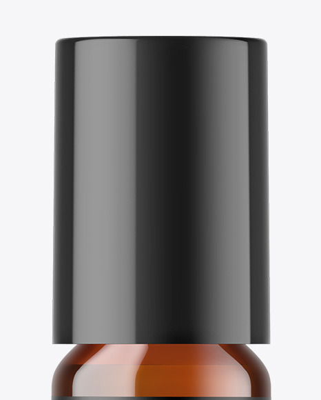 Amber Glass Essential Oil Bottle Mockup