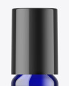 Blue Glass Essential Oil Bottle Mockup