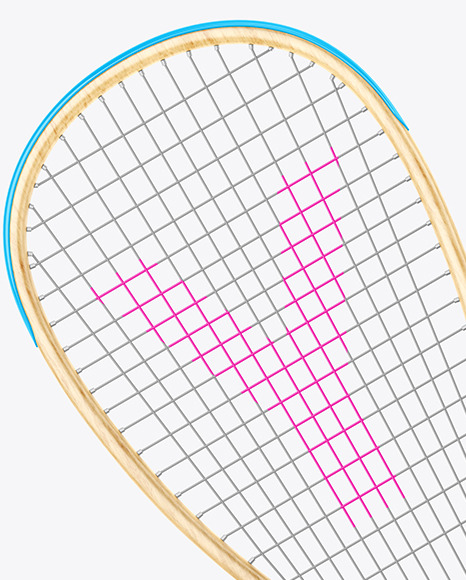 Squash Wooden Rackets & Balls Mockup