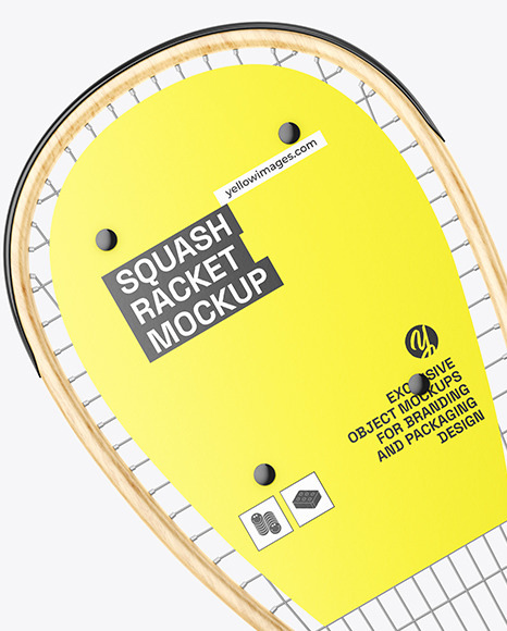 Squash Wooden Rackets & Balls Mockup