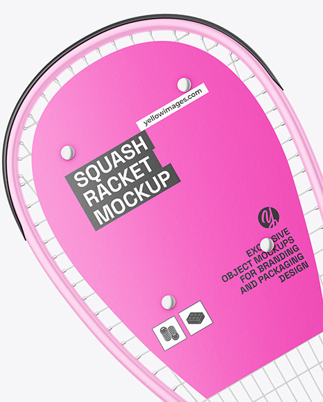 Matte Squash Rackets & Balls Mockup