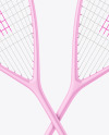 Matte Squash Rackets & Balls Mockup